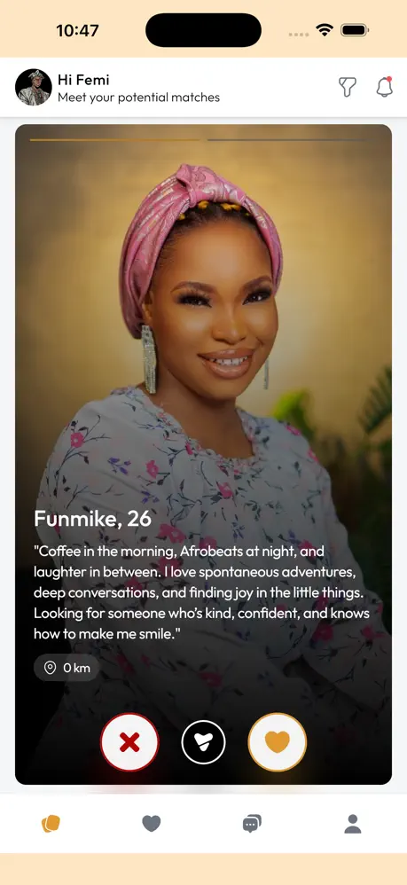 Funmike's profile on Yetunde